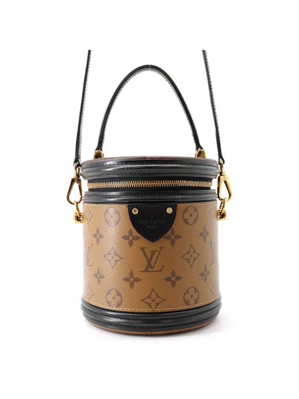 Louis Vuitton Monogram Reverse Cannes 2-Way Shoulder Bag Black